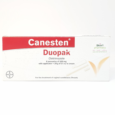 Canesten Duopak 6 Pessary 100mg with Applicator with 20g 1% w/v Cream
