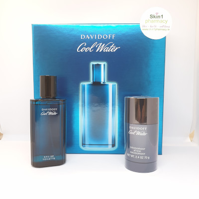 Davidoff Cool Water For Men Gift Set EDT 75ml Spray with Deodorant Stick 75g