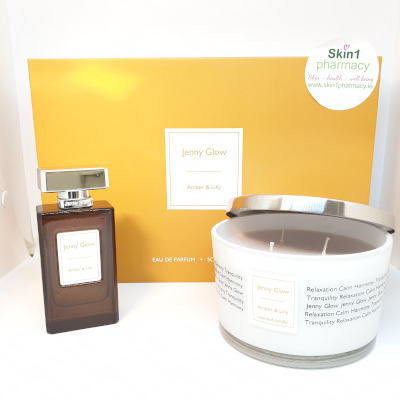 jenny glow candle and perfume set