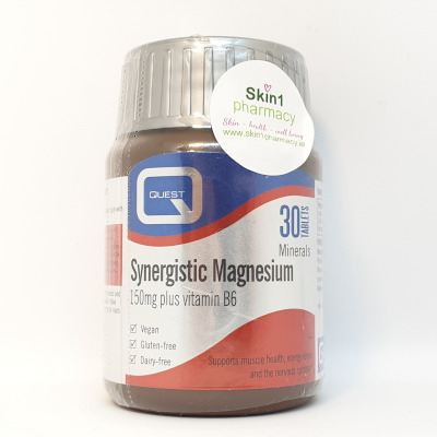 Quest Synergistic Magnesium 150mg Plus Vitamin B6 30 Tablets