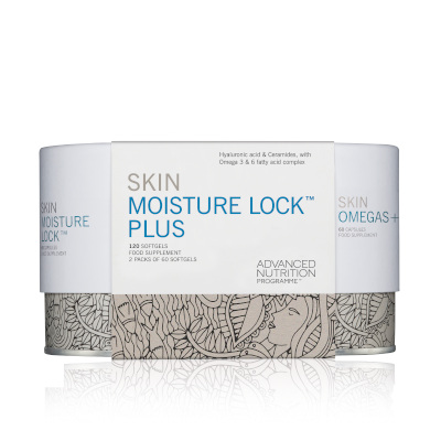 Skin Moisture Lock Plus (Skin Moisture 60 Capsules with Skin Omega+ 60 Capsules)