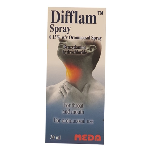 Difflam Oral Spray For Relief Of Throat Inflammation  