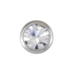 Studex 9ct White Gold Bezel 3mm April Crystal Ear Piercing