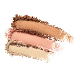 Jane Iredale GreatShape Contour Kit Warm (Highlight: warm matte champagne Blush: matte peach Contour: medium matte warm brown)