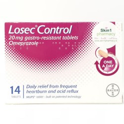 Losec Control 20mg 14 Tablets