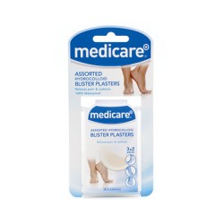 Medicare Hydrocolloid Assorted Blister 6 Plasters 