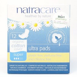 Natracare Natural Organic Ultra Pads with Wings 12 Super