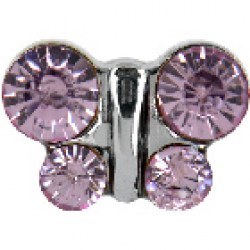 STUDEX S2006WSTX Stainless Steel June Alexandrite Butterfly