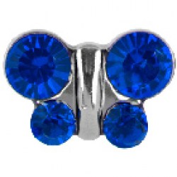 STUDEX Stainless Steel September Sapphire Butterfly EARRGINGS