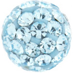 STUDEX S303WSTX Stainless Steel 4.5mm Fireball Aquamarine 