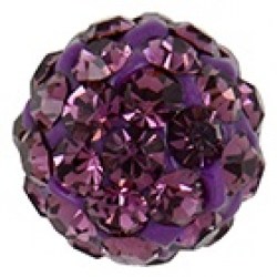 Studex S5302WSTX Stainless Steel 6mm Fireball Amethyst 