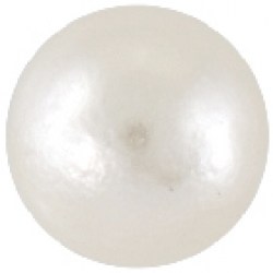 STUDEX (S674STX) Gold Plated 4mm White Pearl 
