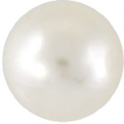 STUDEX (S675STX) Gold Plated 5mm White Pearl 