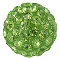 Studex S8308WSTX Stainless Steel 8mm Fireball Peridot 