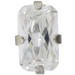 STUDEX S884WSTX Stainless Steel 3mm Cubic Zirconia 