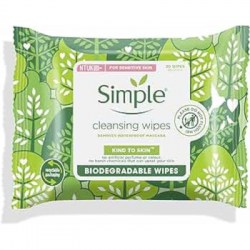 Simple Kind to Skin Biodegradable Cleansing Wipes 25 PC