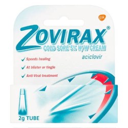 Zovirax Cold Sore Cream 5% Tube 2g